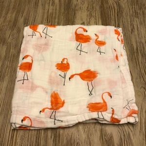 Flamingo cotton swaddle blanket